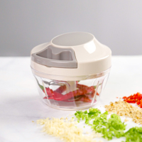 2022 Nieuw Ontwerp Smile Mom A389 Plastic Ecologisch LFGB Gecertificeerd Modieus Handmatig Mini Multifunctionele Groentehakker