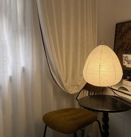 Lampe de table moderne en papier riz blanc, faite à la main, avec base métallique, lanterne pour le sol, nouveau modèle