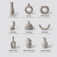 Vase en céramique moderne et simple Qianrui, finition mate haut de gamme, vase de table en céramique minimaliste, ornement pour fleurs séchées, décoration d'intérieur