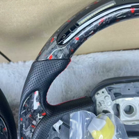 Volant en fibre de carbone forgé LED pour Dodge Challenger Charger SRT Hellcat Ram Scat Pack RT Durango 2013-2023