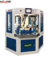 Presse à semelles KZ-888 à entraînement hydraulique complet, 4 stations rotatives, contrôle PLC facile pour la production de chaussures de sport et décontractées
