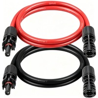 Connecteur de câble MC4, attache pour câble PV, 4/6 mm² 10/12 AWG, raccord de quincaillerie pour rallonge de panneau solaire, accessoire pour câble solaire DC