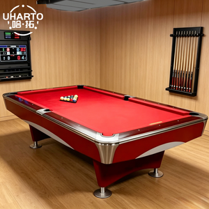 Table de billard américaine en ardoise massif de 9 pieds, série MA, approuvée pour les tournois, logo personnalisé, couleur au choix, mobilier de billard MA-02 9ft America - Product Image 2