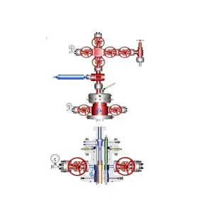 API 6A бурение нефтяных скважин ESP устье скважины в сборе X-mas Дерево