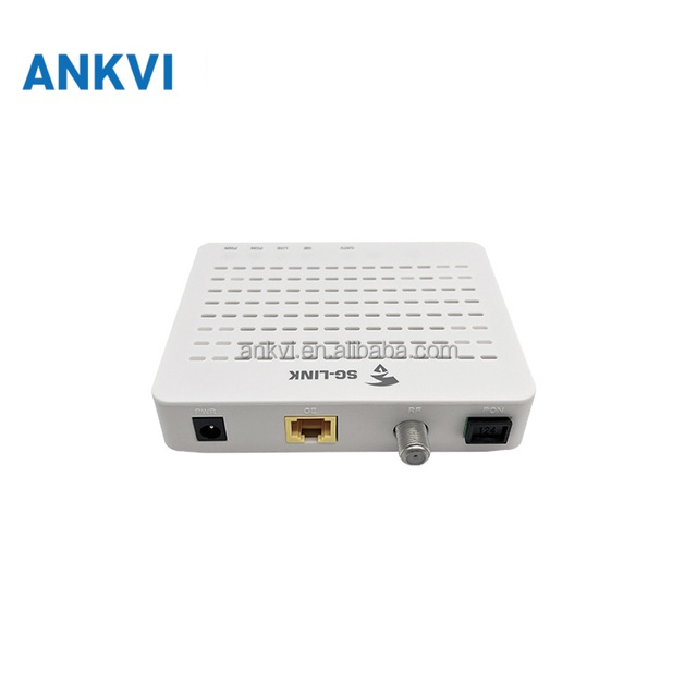 GPON ONU with CATV SG5001 1GE CATV Port 1550nm TV Fiber Dual Mode GPON/EPON 20km Reach for FTTH