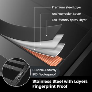 Chauffe-serviettes, support chauffant en aluminium, porte-serviettes chauffant électrique mural pour salle de bain avec minuterie intégrée, plug-in - Product Image 5