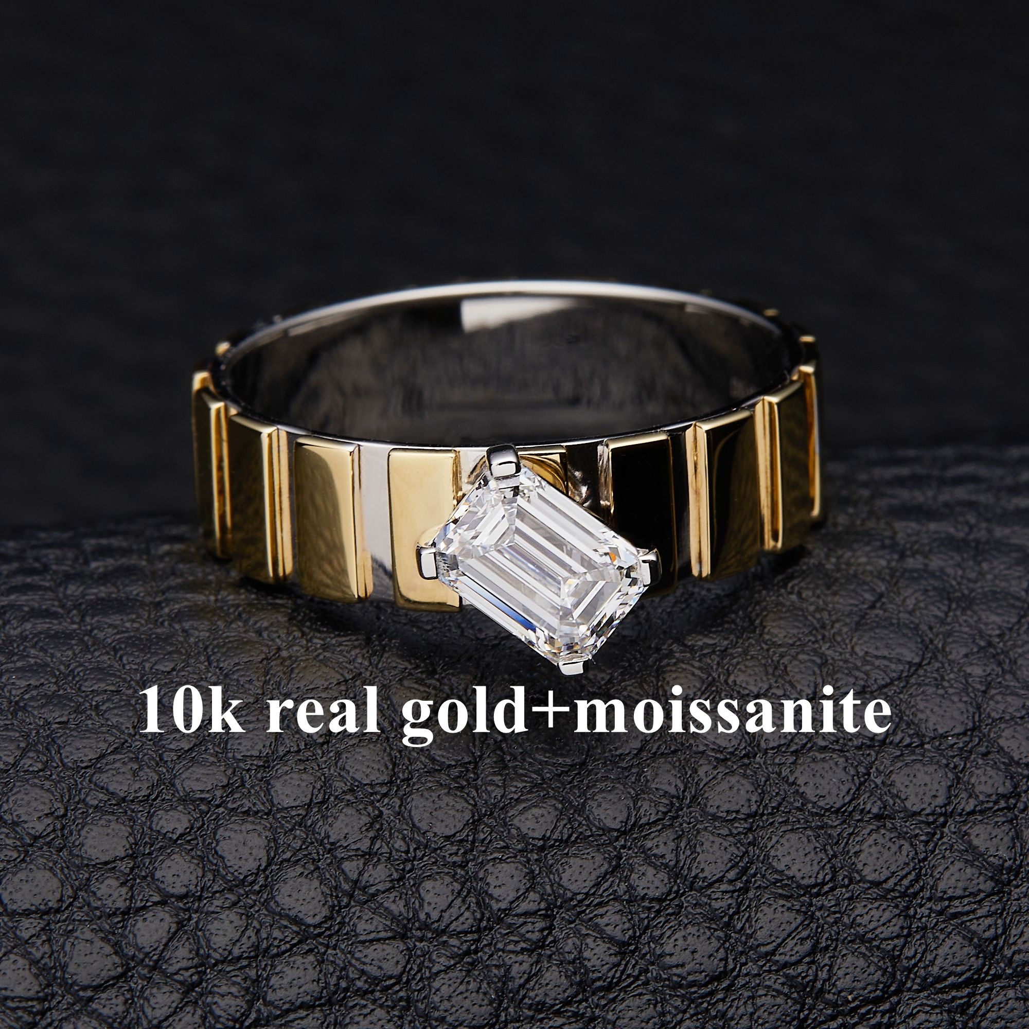 Oro vero 10k + moissanite