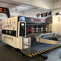 Machine de découpe et d'impression flexographique entièrement automatique DS pour la production d'emballages en carton ondulé pour boîtes à pizza