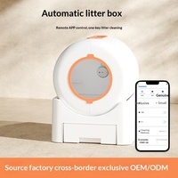 Bac à litière intelligent pour chat, extra large, entièrement fermé, anti-éclaboussures, nettoyage automatique, désodorisant, toilette électrique, modèle PP V1 Minimum