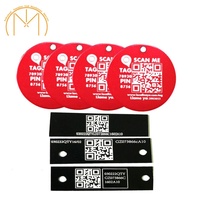 Etiqueta de Metal Personalizada Profesional con Código QR Diversificado, Código Bidimensional, Número de Serie, Código Continuo, Etiqueta para Perro