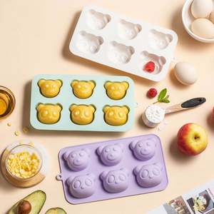 Customized Wholesale Baby Panda Bear <b>Ice</b> Cube Mold Rice Cake Mold Silicone Baking Dishes & Pans - Product Image 4