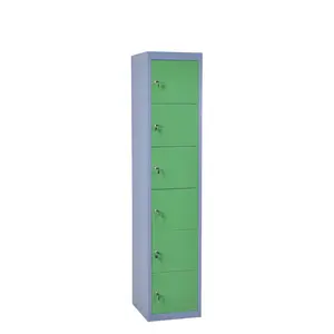 Оптовая продажа металлическая мебель 6 дверной шкафчик для хранения стали работника тренажерный зал школьные шкафчики