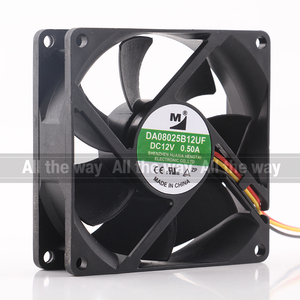 Ventilador de Refrigeración Original <span class=keywords><strong>UMU</strong></span> 24V 48V DC12V 0.50A EC AC 8025 8CM 80X80X25MM para Chasis de Inversor, Fuente de Alimentación DA08025B12UF - Product Image 2