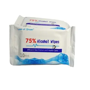 New Designed Disinfecting Tablet Mobile Phone Lens Antibacterial Clean 75% Alcohol Wipes Wipe Wet Tissue