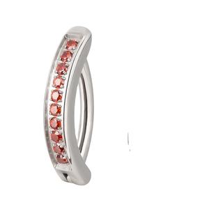 Wholesale Children's Sexy G23 Titanium Zircon Asscher Cut Body Piercing Jewelry Navel Belly Button Rings for Wedding Engagement - Product Image 6