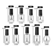 Vente en gros Nouveautés Conteneur cosmétique 5ml 6ml 10ml 15ml Flacon de vernis à ongles en verre avec bouchon de brosse pour huile de soin de vernis à ongles