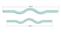 Barre de Pilates lestée en silicone, haltère de yoga, bâton de curl, barre de fitness pour entraînement à domicile, renforcement du tronc, personnalisable OEM