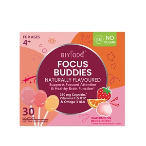 <span class=keywords><strong>2025</strong></span> mới tùy biến phức tạp B <span class=keywords><strong>vitamin</strong></span> Omega-3 ALA bổ sung hỗ trợ tập trung chú ý chức năng não <span class=keywords><strong>Vitamin</strong></span> Lollipop - Product Image 1