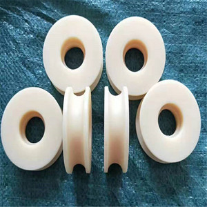 Nhà máy CNC gia công bánh xe duy nhất dây Dây nhựa ròng rọc dây ròng rọc nhựa nylon V <span class=keywords><strong>u</strong></span> h Vành Đai ròng rọc - Product Image 3