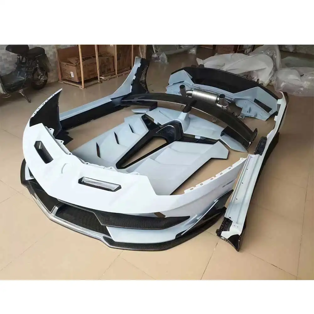 Aventador Upgrade SVJ Style Kit Bodi Serat Karbon untuk BodyKit Lamborghini Aventador LP700 LP750 LP760