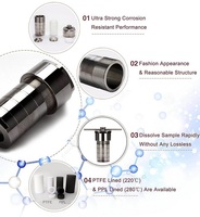 Réacteur autoclave de synthèse hydrothermale haute pression TOPTION de petite taille, 5-500 ml, avec autoclave 5 10 25 50 100 200 250 500 ml