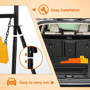 Cible en acier personnalisée avec crochet de tir découpé au laser de 1/2 d'épaisseur Support de cible Accessoires de pistolet peint Cible de tir en acier - Product Image 5