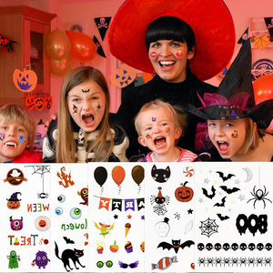 Tatuaje <span class=keywords><strong>de</strong></span> Maquillaje <span class=keywords><strong>de</strong></span> Halloween <span class=keywords><strong>de</strong></span> Alta Calidad, No Tóxico, Adhesivo Decorativo para Niños, <span class=keywords><strong>Precio</strong></span> <span class=keywords><strong>de</strong></span> Fábrica, Aplicación Temporal <span class=keywords><strong>en</strong></span> <span class=keywords><strong>el</strong></span> Rostro, Papel Seguro - Product Image 5