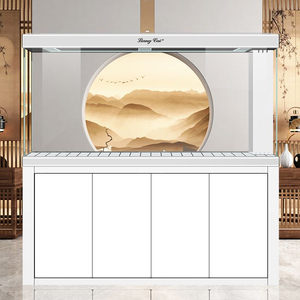 Acquari di grandi dimensioni in lega di alluminio con filtro inferiore, acquario in vetro ultra trasparente per <span class=keywords><strong>acqua</strong></span> salata - Product Image 3