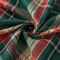 DUOLAI Nouvelle arrivée Nappe de cocktail à franges en tissu tartan de style noël Nappe rectangulaire Nappe d'art de type floral