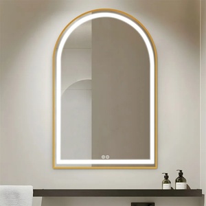 Specchio da bagno con cornice in metallo specchio - Product Image 5