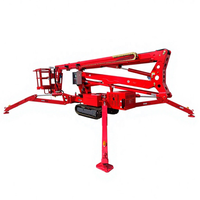 Nacelle araignée chenillée autoportée hydraulique OFY pour extérieur, avec moteur électrique, diesel ou essence, hauteur maximale 22m, rotation 360°, 11m