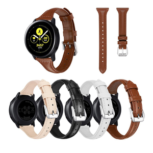Upro Elegant slim calfskin genuine leather watch strap 20mm 22mm luxury colorful replacement smartwatch band for women - Product Image 1