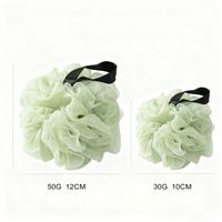 Éponge de Douche Exfoliante en PE/RPET Recyclé Personnalisée, Pouf de Bain en Maille, Éponge à Bulles pour le Corps, Accessoires de Bain
