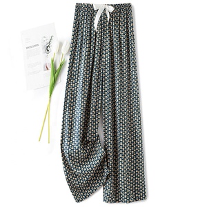 <span class=keywords><strong>Pantaloni</strong></span> da <span class=keywords><strong>donna</strong></span> in <span class=keywords><strong>viscosa</strong></span> <span class=keywords><strong>pantaloni</strong></span> larghi Casual estate Palazzo <span class=keywords><strong>pantaloni</strong></span> da spiaggia sciolti <span class=keywords><strong>pantaloni</strong></span> da spiaggia <span class=keywords><strong>con</strong></span> coulisse - Product Image 2