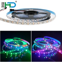 Tira de LED RGB de 5V, 60 LED/m, WS2812B, IC Integrado, Digital, USB, Personalizable, IP 5050
