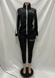 X6294-Completo Casual Unisex con Pantaloni Sportivi e Felpa a Maniche Lunghe, Set Due Pezzi Autunnale per Donna - Product Image 3