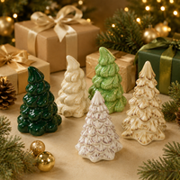 Moderner Keramik Mittelgroßer Stehender Fichten-Weihnachtsbaum Maßgefertigte Tischdekoration Umweltfreundlich Hochwertig Realistisch