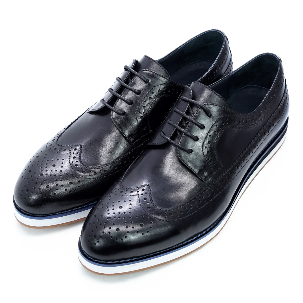 Туфли мужские из натуральной кожи, классические, на шнуровке, плоская подошва, повседневные, ручная работа, коричневые, черные