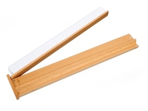 18.5inch tiêu chuẩn Mạt chược gạch giá gỗ bề mặt mịn màng mAh Jong trò chơi chơi giá trắng và Pusher (không có túi) - Product Image 5