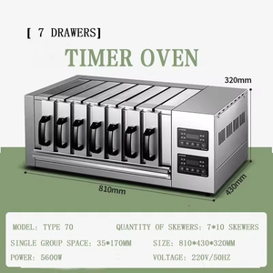 Vente directe d'usine Type de tiroir Four Barbecue Grill Minuterie à température constante Barbecue Grill Centre commercial Barbecue d'intérieur <span class=keywords><strong>Dr</strong></span> - Product Image 4