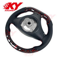 Volant sport en cuir et fibre de carbone personnalisé pour BMW E87 E90 E91 E92 E93 M3 Série 3 328i 330i 335i