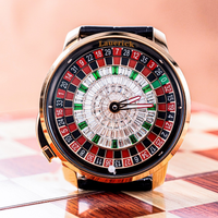 Montre mécanique automatique de luxe pour homme, design de roue sertie de diamants, acier inoxydable, étanche, cristal saphir, calendrier, affaires