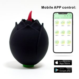 <span class=keywords><strong>Lesbianas</strong></span> Rosa flor forma lengua lamiendo Tease succión sabor salto para consolador vibrador mujeres juguetes sexuales pareja BQ527 10 vibración - Product Image 5