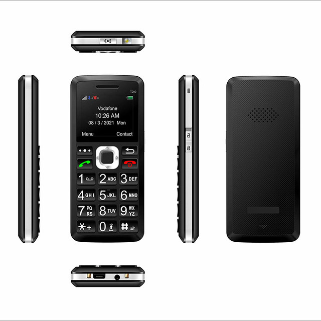 OEM Custom 1050mAh Elderly Mobile Phone Simple Bigger Keypad with SOS & FM Features Promotional Price