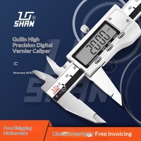 Pied à coulisse numérique chinois 150 mm/6 po, pied à coulisse électronique en acier inoxydable, outil de mesure numérique haute précision avec écran LCD