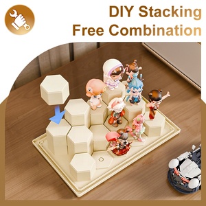 Mini <span class=keywords><strong>boîte</strong></span> aveugle transparente à empiler DIY, présentoir de bureau, organisateur de modèles de poupées, <span class=keywords><strong>boîte</strong></span> de rangement <span class=keywords><strong>en</strong></span> <span class=keywords><strong>plastique</strong></span> <span class=keywords><strong>avec</strong></span> <span class=keywords><strong>couvercle</strong></span> - Product Image 4
