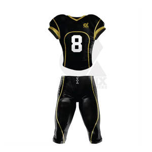 Diseña Tu Propio Uniforme de Fútbol Americano Personalizado, Transpirable, de Talla Grande, de Manga Corta, Hecho en 100% Poliéster - Product Image 1