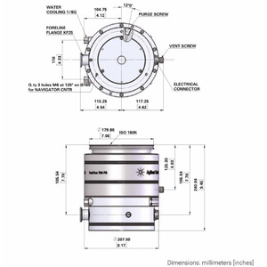 ปั๊มเทอร์โบโมเลกุลาร์ Agilent Technologies TwisTorr 704 Fs สแตนเลสสตีล 700 Ls แก๊สไฟฟ้า X3511 64015 - Product Image 4