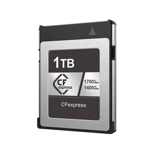 Usine haute capacité ODM mémoire Flash compacte CFexpress Type B 1700 m/s 128GB carte mémoire Express pour appareils photo numériques