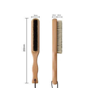 Brosse de nettoyage en bois à manche en bois pour vêtements, lit, chapeaux en <span class=keywords><strong>feutre</strong></span> et crin de cheval (<span class=keywords><strong>noir</strong></span>) – Vente en gros - Product Image 1